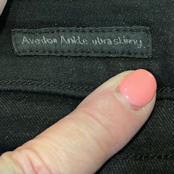 CITIZENS OF HUMANITY Avedon Ultra Skinny Ankle Jeans Black Women’s Size 28 - Picture 5 of 9